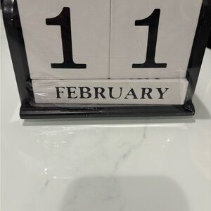 Hobby Lobby Black and White Perpetual Calendar